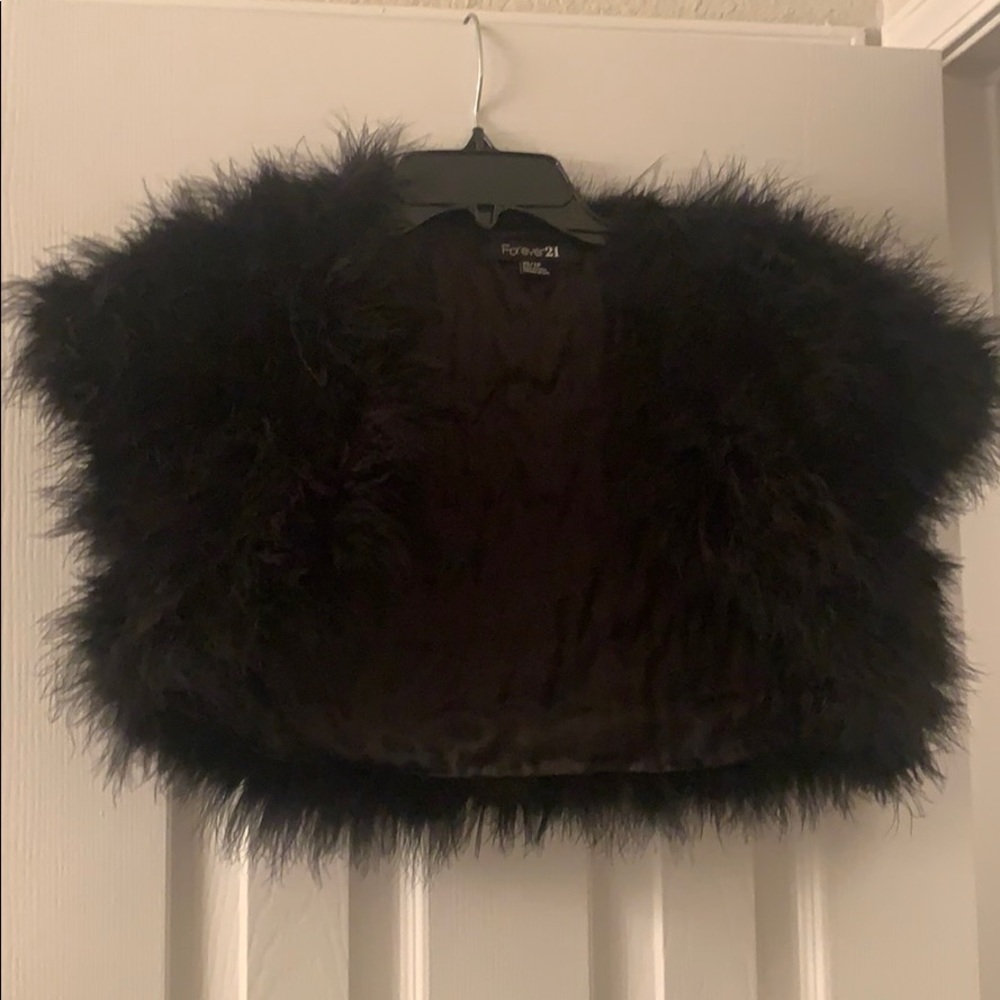Black mink coverup